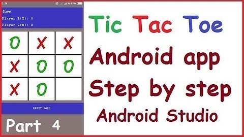 how to make tic tac toe android game in android studio step by step | part 4