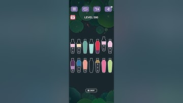 water sort puzzle -sort color puzzle game level 500