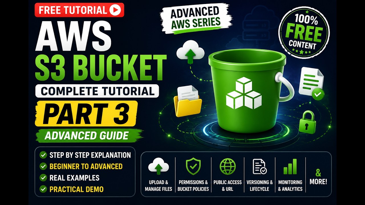 AWS S3 Bucket Tutorial Part 3 | Real Practical Demo - YouTube