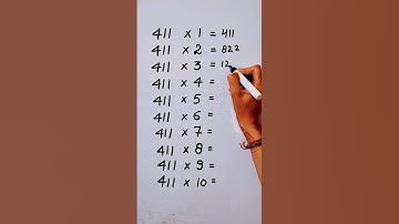 Write the Table of 411 in 18 second only..#maths #mathshack #mathstricks ‎@study_care0 