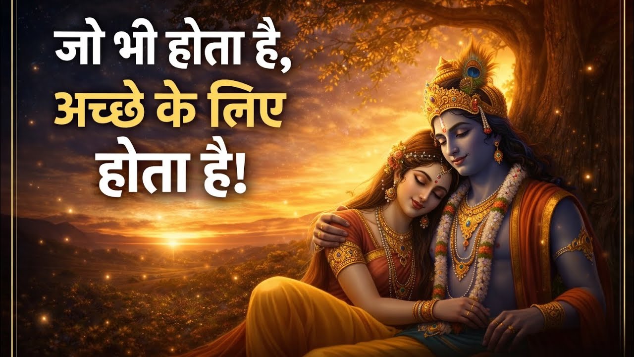 जो भी होता है, अच्छे के लिए होता है | Radha Krishna Motivational Bhakti Video | Shudh Vaani