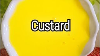 Custard| Simple Custard Recipe| Home Made Custard| Recipe By Nasreen Shaikh|