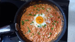 How to cook Bake beans with Eggs | Winter Breakfast egg beans Recipes