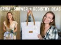 Bridal Shower Vlog + Wedding Registry Ideas &amp; Unboxing Cozy Earth Sheets!