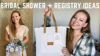 Bridal Shower Vlog + Wedding Registry Ideas &amp; Unboxing Cozy Earth Sheets!