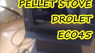PELLET STOVE instalation Drolet eco45 costco - YouTube