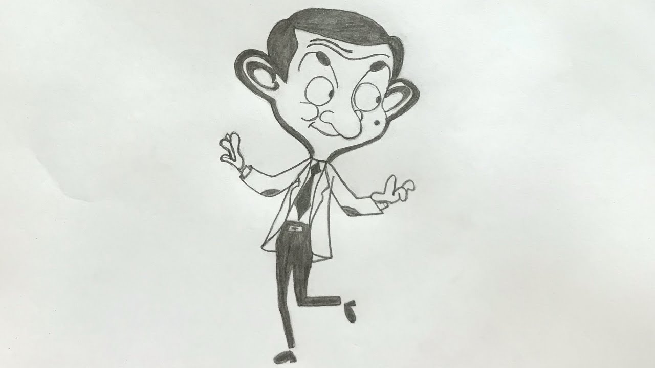 Mr Bean Pencil Portrait Original Artwork - Rowan Atkinson Graphite Drawing  | eBay