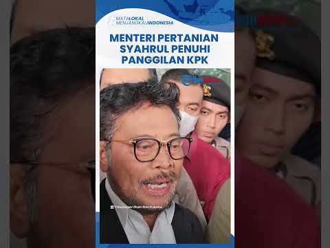 Syahrul Yasin Limpo Menteri Pertanian Diperiksa KPK Selama 3 Jam di Gedung Lama, Kenapa?