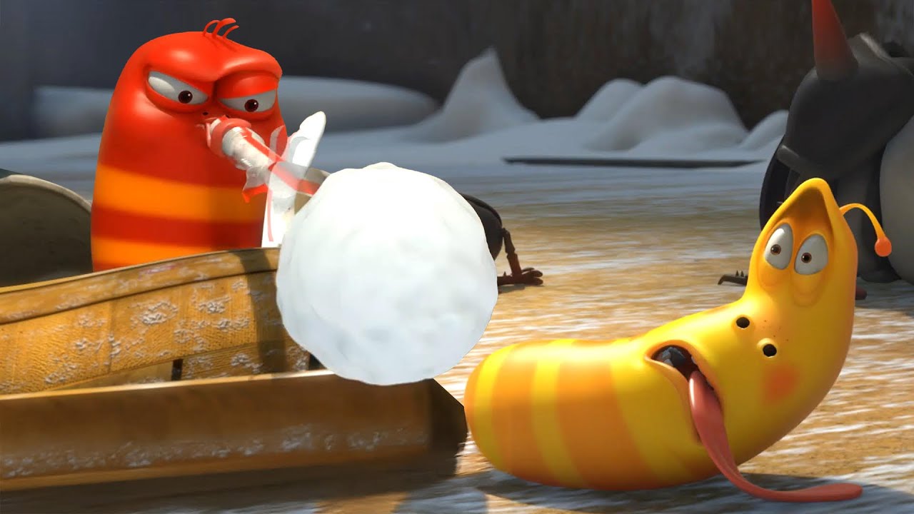Larva Cartoon | Snowball Fight Episode | Kids Fun
