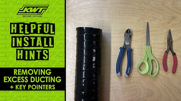 KWT Filters Helpful Hints on Cutting Excess Ducting