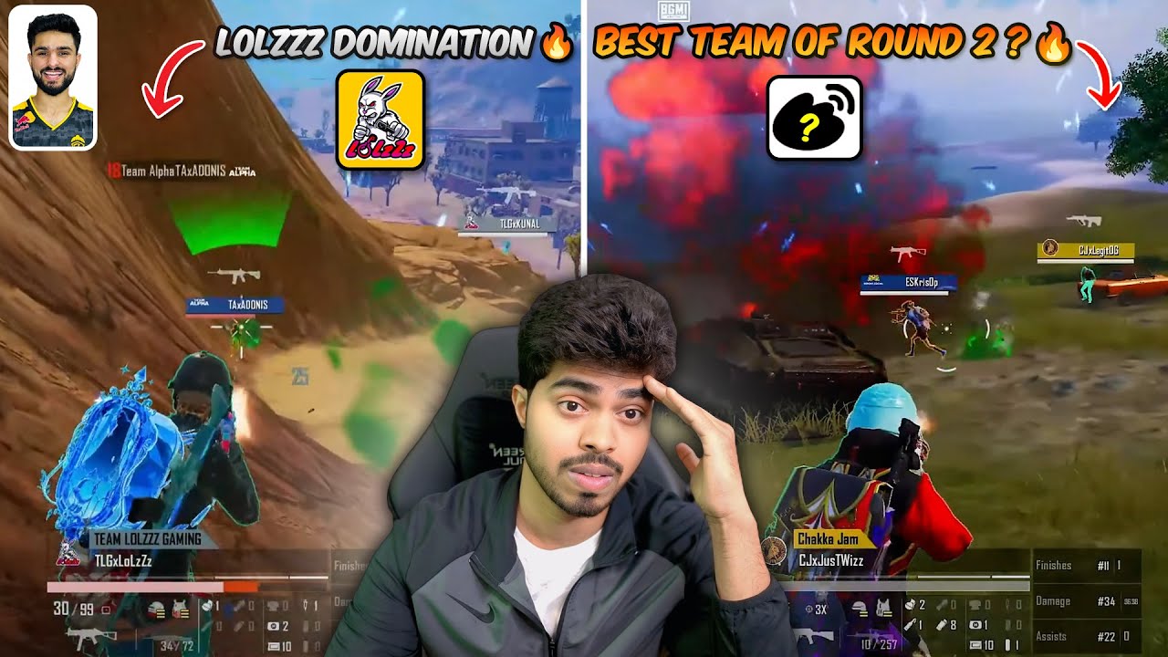 TEAM LoLzZz DOMINATION 🔥 CJ BEST TEAM OF ROUND 2..? 😱 BGIS Round 2 Day 2