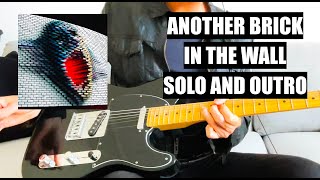 Another Brick In The Wall Solo Pink Floyd Guitar Ebow Instrumental cover Fender Tele Full Outro Solo