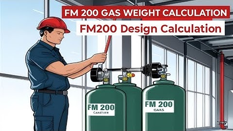 How to calculate weight of FM 200 gas | weight calculation for suppression system installation
