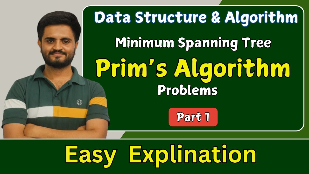Prims Algorithm |Data structure &algorithms| All universities - YouTube