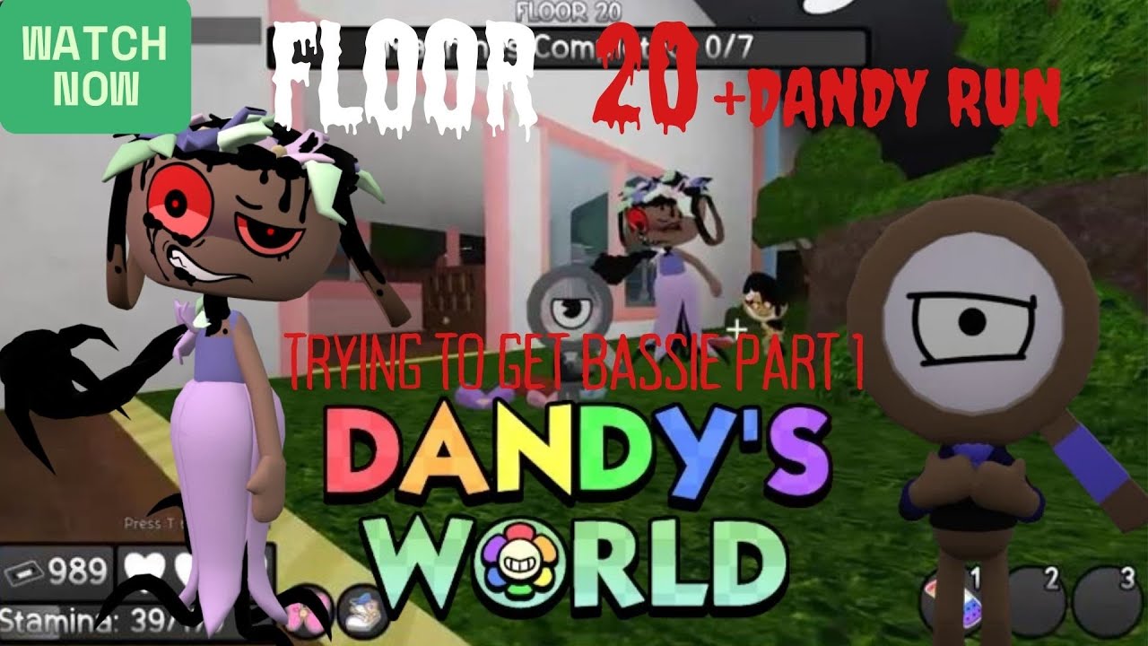PRO RODGER DOMINATES DANDY'S WORLD! Trying To Get Bassie Part 1 FLOOR 20