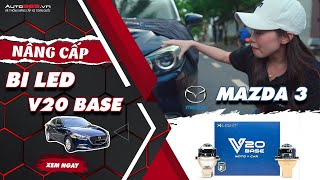 Mazda 3 nâng cấp bi LED X-Light V20 Base