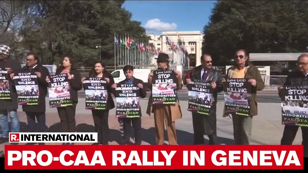 Switzerland: Pro-CAA Rally Held Outside UN Office In Geneva