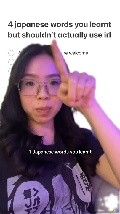 Common Japanese words youβre using WRONG β