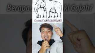 COBA TEBAK!! Berapa Jumlah Kaki Gajah?? #shorts