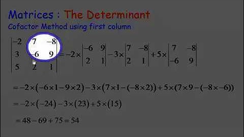 Matrices: Determinants