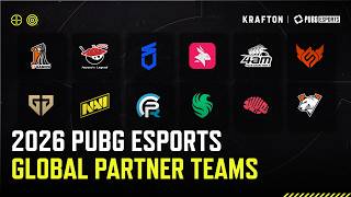 2026 Global Partner Teams: PUBG Esports