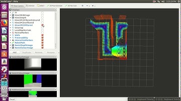 Two robots mapping there environment.