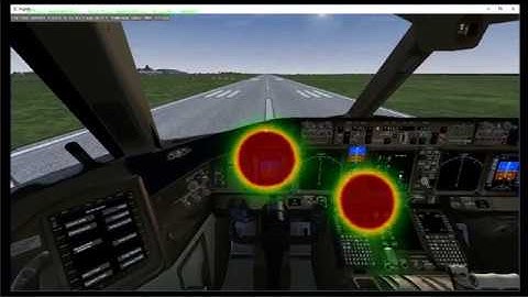 Flight Simulation with a Heat Map Overlay | Eye Tracking
