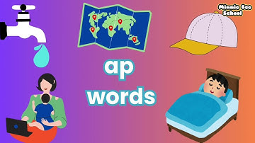 AP Word Family | Learn To Read 3-Letter Words | - PRACTICE READING CVC WORDS FOR KINDERGARTEN | -