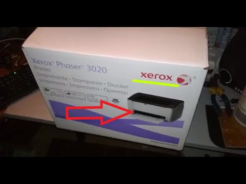 Unboxing Xerox Phaser 3020 (3020V-BI, Wi-fi, USB) laser printer