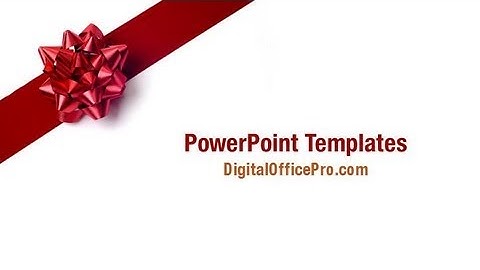 Gift Wrap PowerPoint Template Backgrounds - DigitalOfficePro #08317W