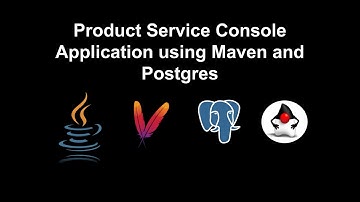 Product Service Console Application using Maven and Postgres 10DaysChallenge #telusko