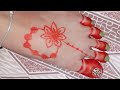 ✨ beautiful floral alta mahabar design #style your feet for durga puja special & another festivals✨