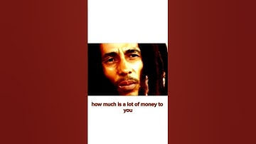 Thumbnail of Bob Marley on being a rich man #shorts #reels #bobmarley