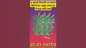 4 जुलाई #शिवरात्रि पर कलेश मिटाने का अचूक उपाय घर में सुख शांति लाए | #upay #shorts