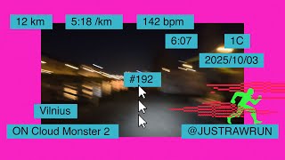 Just Raw Run (192) Distance: 12,23 km. Avg Pace: 5:18 km. Avg Heart Rate: 142 bpm