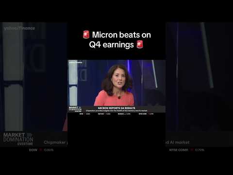 Micron beats on Q4 earnings. 🚨