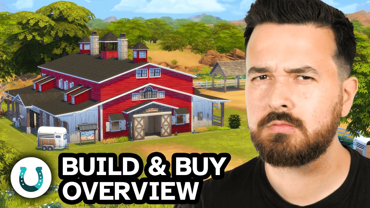 The Sims 4 Horse Ranch Build Buy Overview! 🐴