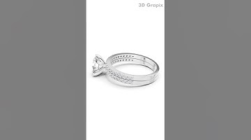 Jewellery CAD Design Rendering Ring - 03| Gold | 360° Realistic View #3dgrapix #3DRendering