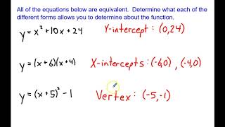 Algebra 1 Unit 4B Lesson 4