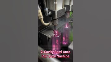 2-Cavity semi auto PET blow Machine #petbottle #cosmeticbottle