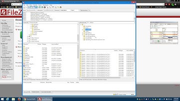 Install FileZilla and connect to your FTP