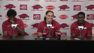 Arkansas wide receivers press conference - Fall Camp Day 5