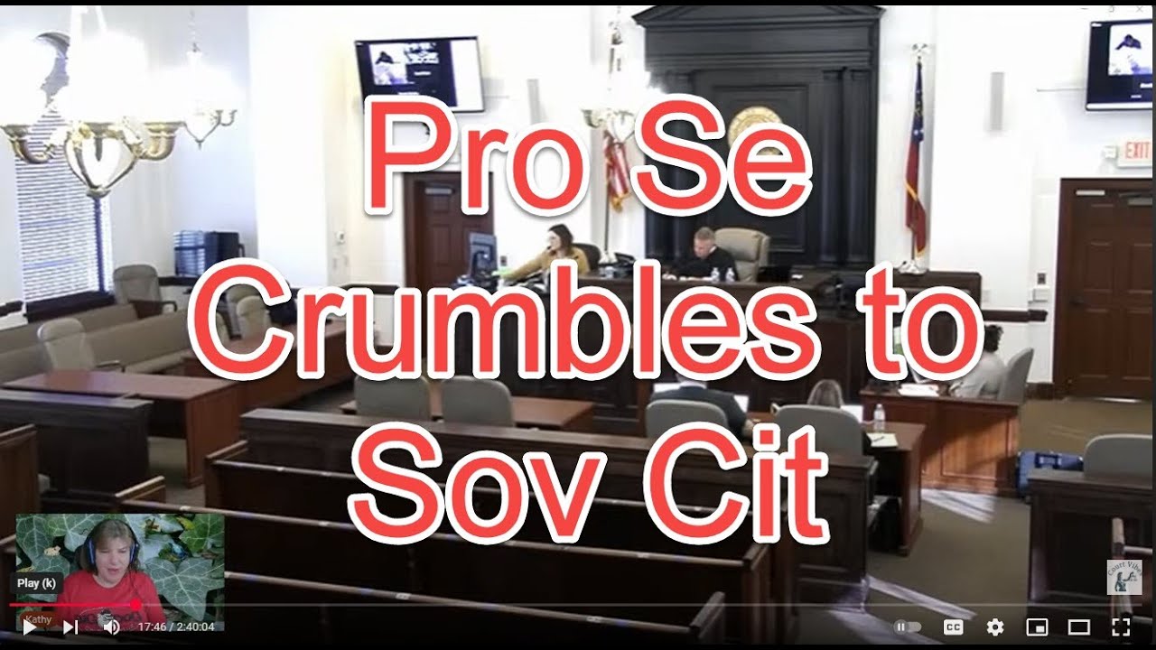 Pro Se Crumbles to Sov Cit Under Prosecution Pressure!
