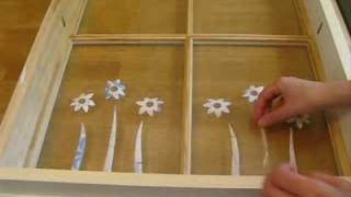How to turn an old window into illuminated wall art.