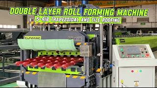 Why Buy 2 Machines? This Double Layer Roll Former Makes Two Profiles!