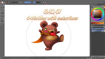 Working with the selection tools in Krita