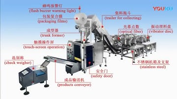 Automatic 10 bowl counting bagging machine for 10 different hardware
