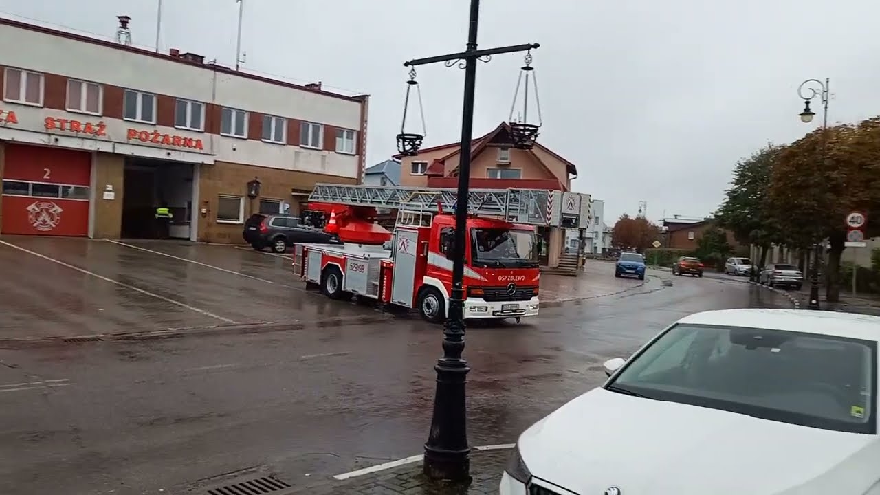 OSP Zblewo-wyjazd alarmowy SD-31