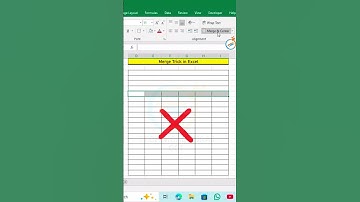 🔀 Excel Merge Across Ka Magic ✨ | 🔍 Merge Cells vs Merge Across Explained ✅ #asmr   #shorts