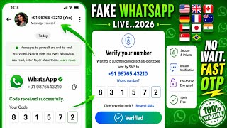 Live_How to create a free fake WhatsApp account 2026_How to create a fake WhatsApp